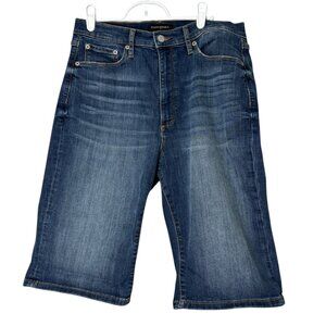 Banana Republic High-Rise Medium Wash Bermuda Shorts, size 30/10